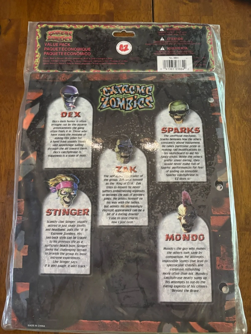 Vintage Extreme Zombies 90’s Stationary Value Pack New Unopened